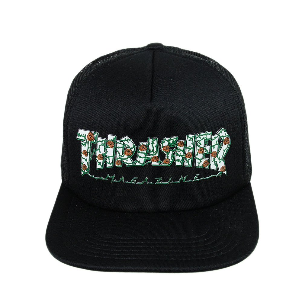 Trasher Roses Boné Thrasher Roses Mesh Aba Reta - Preto - Home | Session Store