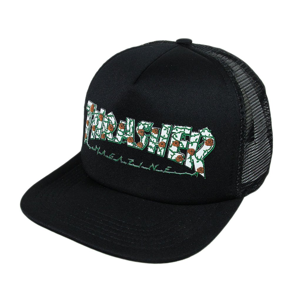 Trasher Roses Boné Thrasher Roses Mesh Aba Reta - Preto - Home | Session Store