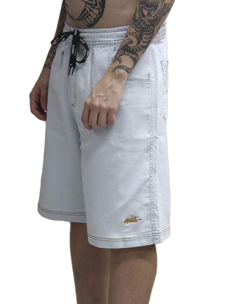 Bermuda De Elástico Masculina Wats Jeans Tag - Jeans