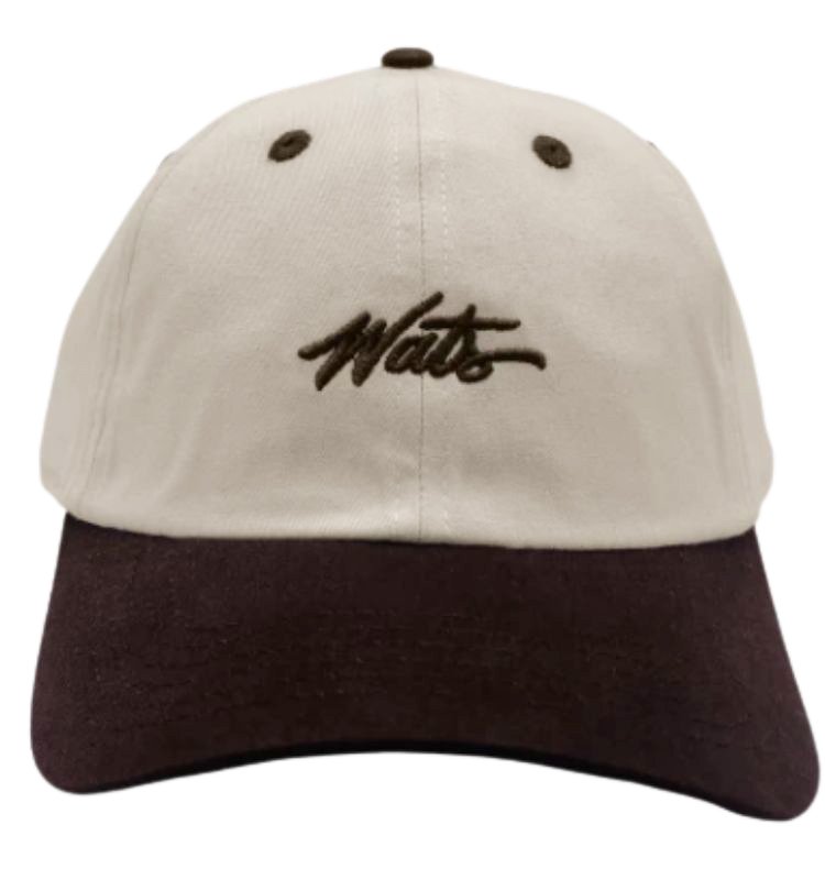 Boné Aba Curvo Wats Dad Hat Tag - Bege/Marrom