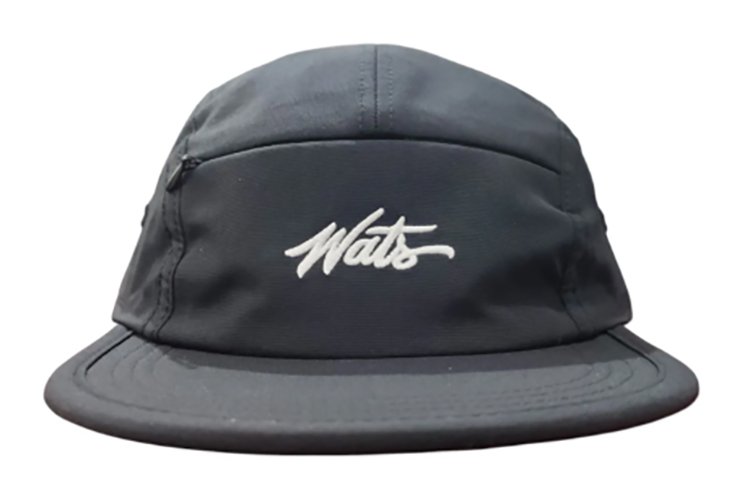 Boné Aba Reta Wats Five Panel Ziper Tag - Preto