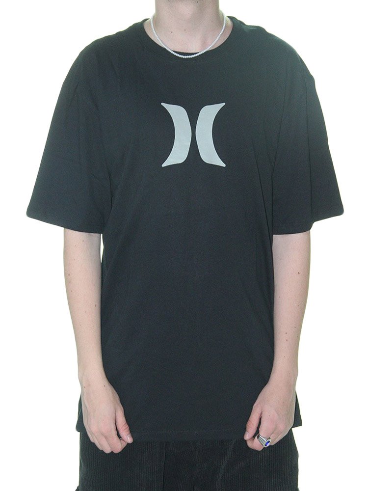 Camiseta Big Masculina Hurley Over Manga Curta Estampada - Preto - Home