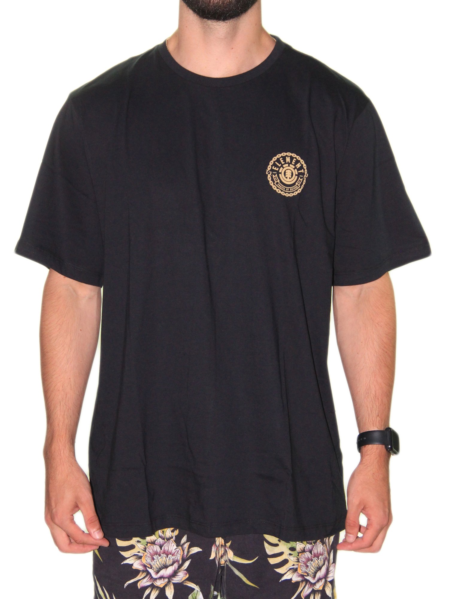 Camiseta Masculina Element M/C Chain Manga Curta Estampada