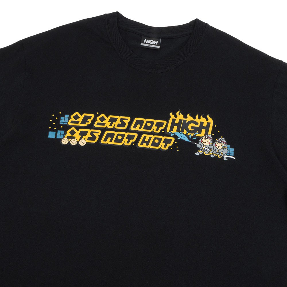 Camiseta Masculina High Hot Manga Curta Estampada - Preto - Home
