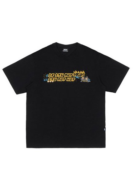 Camiseta Masculina High Hot Manga Curta Estampada - Preto - Home