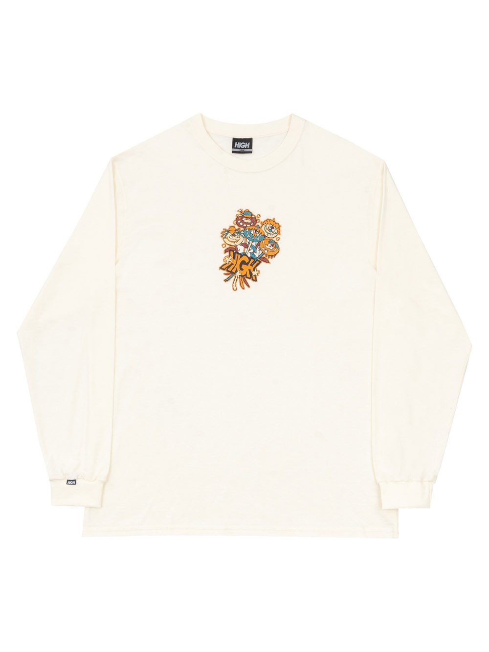 Camiseta Masculina High Loyd Manga Longa Estampada - Off White