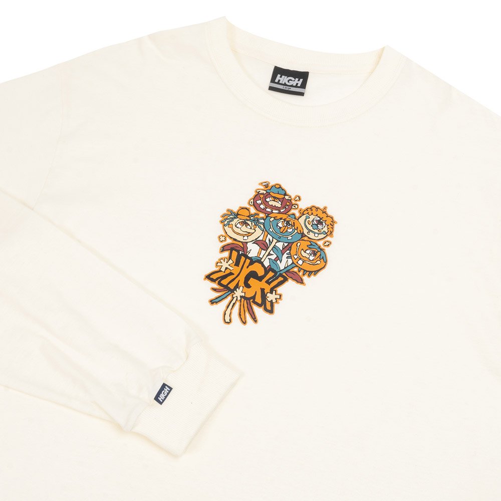 Camiseta Masculina High Loyd Manga Longa Estampada - Off White