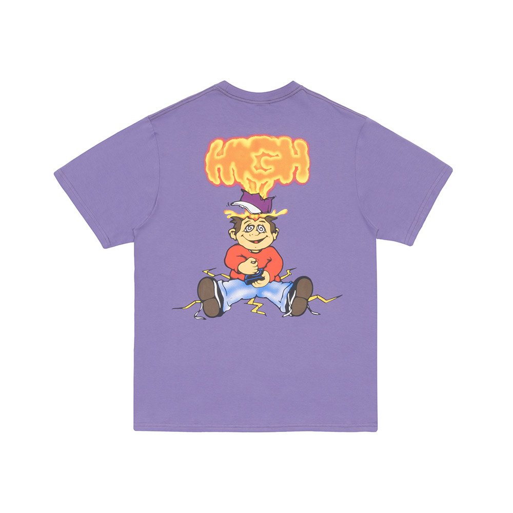 Camiseta Masculina High Mindblow Manga Curta Estampada - Lilas