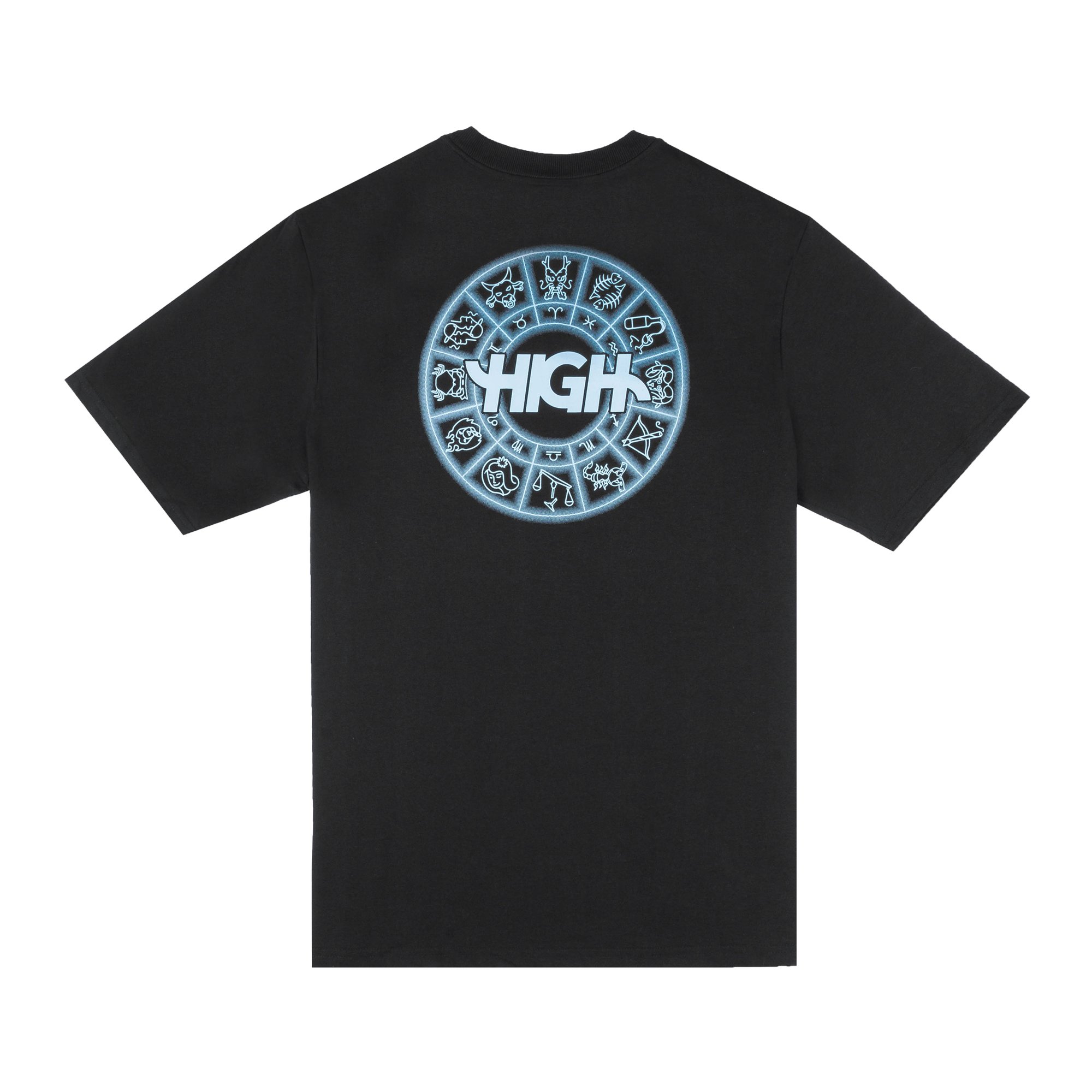 Camiseta Masculina High Zodiac Manga Curta Estampada - Preto