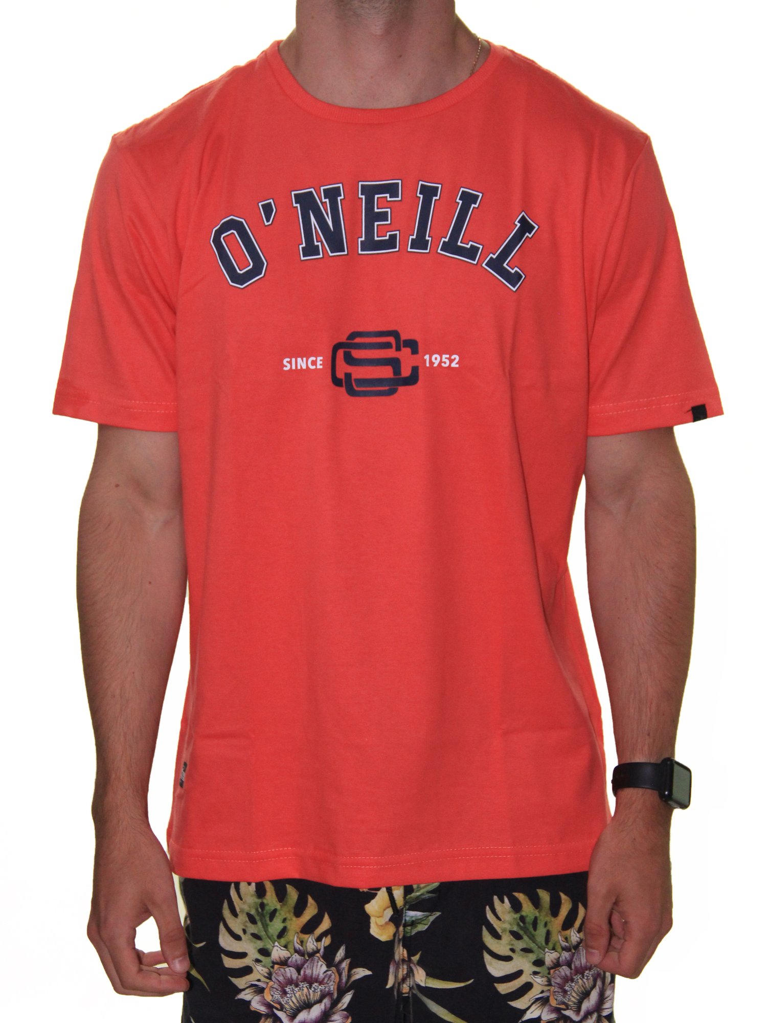 Camiseta Masculina Oneil Manga Curta Estampada - Vermelho - Home