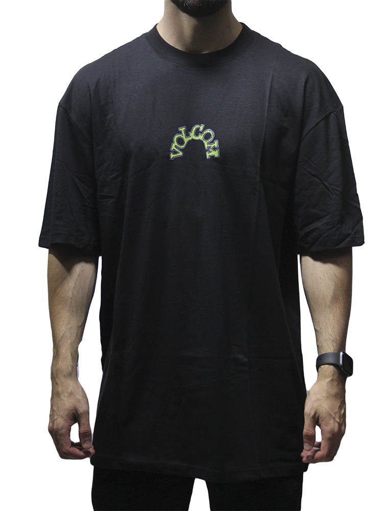 Camiseta Masculina Volcom Comfort Volmo - Preto - Home