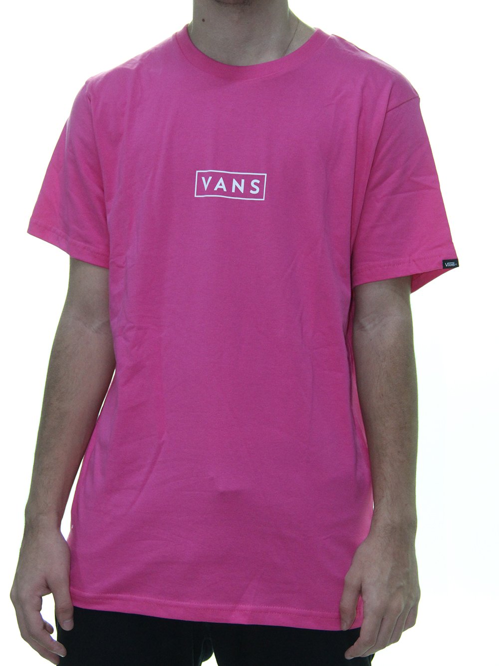 camiseta vans rosa masculina
