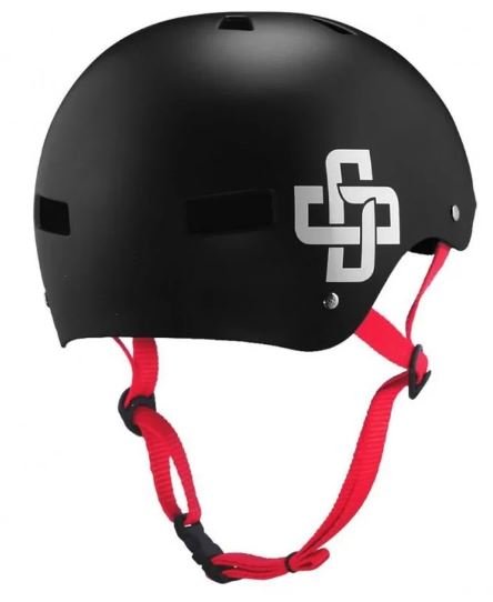 Capacete para Skate Niggli Iron Profissional fita Vermelha - Preto ...