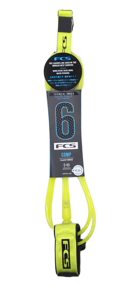 Leash para Prancha de Surf FCS 6 Pés Competição Essential Series
