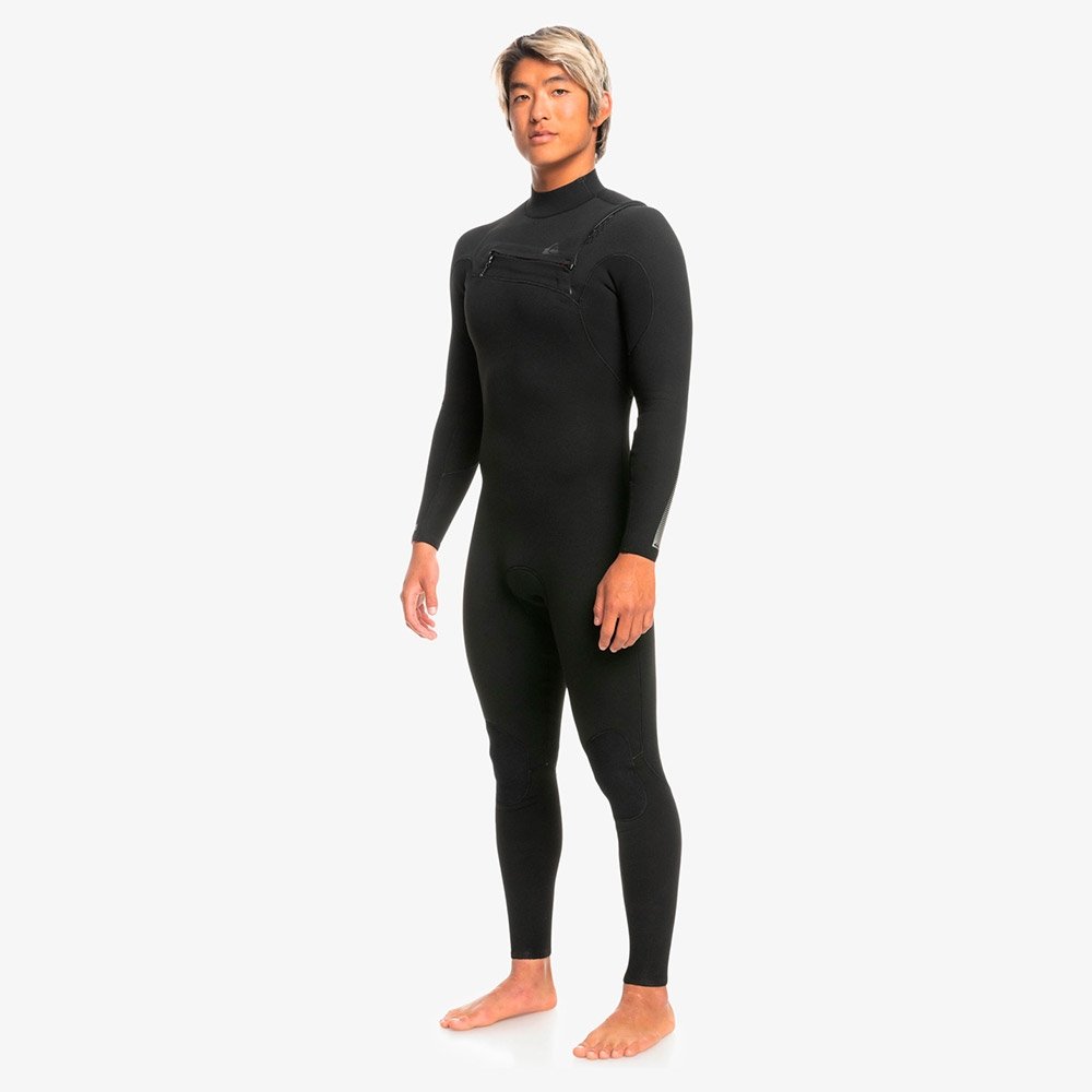 Long John Quiksilver Highline 3/2mm Chest Zip - Black - Home