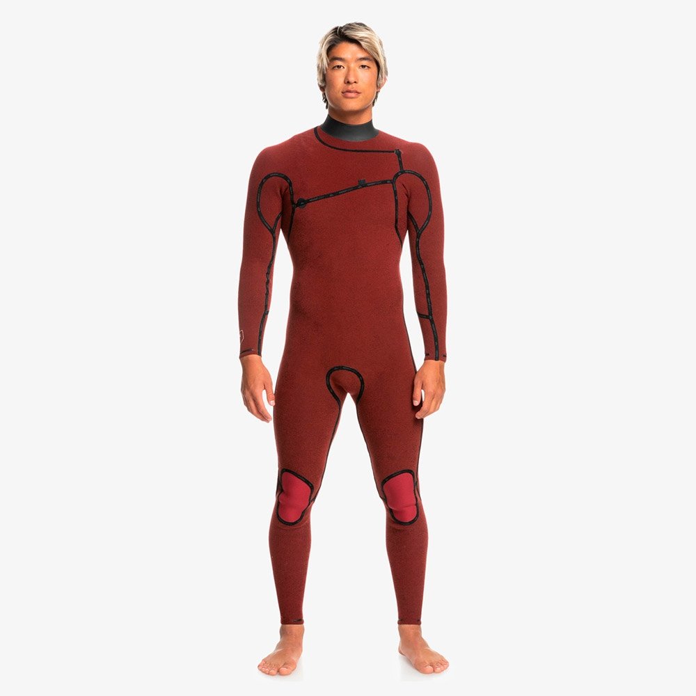 Long John Quiksilver Highline 3/2mm Chest Zip - Black - Home