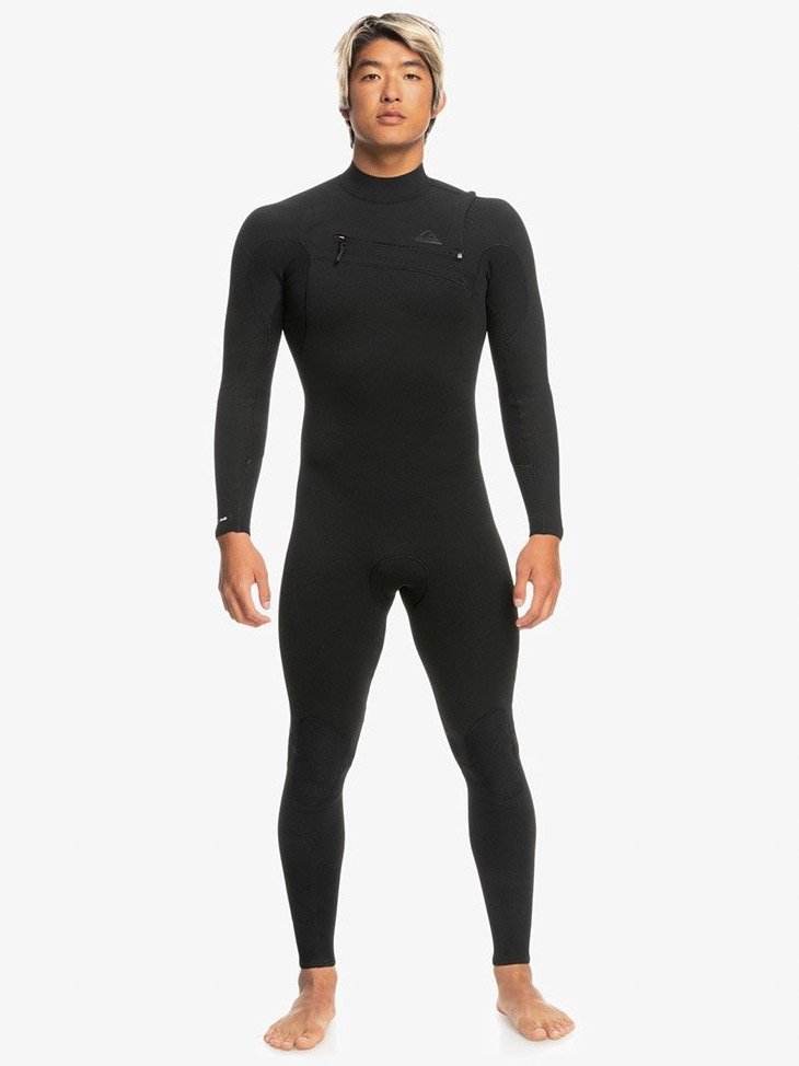 Long John Quiksilver Highline 3/2mm Chest Zip - Black - Home