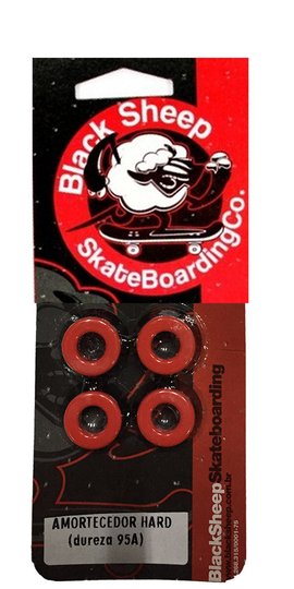 Amortecedor para Skate Black Sheep Hard Duro 95A - Vermelho