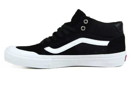Tênis Masculino Vans Style 112 Mid Pro - Black/White