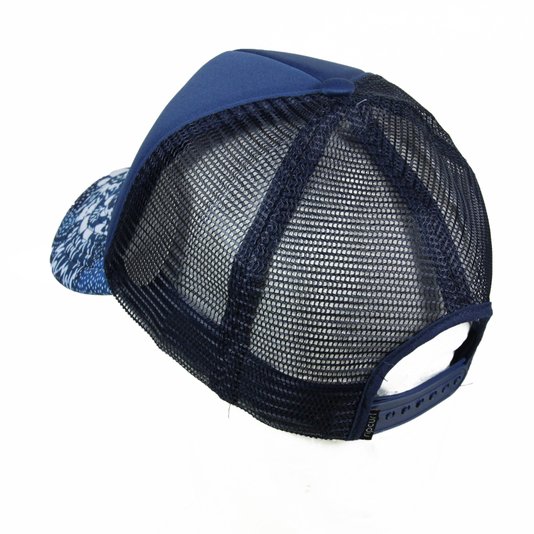 Boné Rip Curl Monument Trucker Aba Curva - Azul/Branco