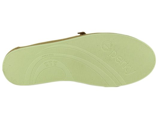Low Sider Feminina Perky Citrino Cabedal em Tecido - Caramelo