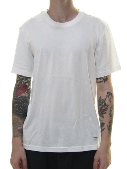 Camiseta Masculina Adidas Básica Manga Curta - Branco