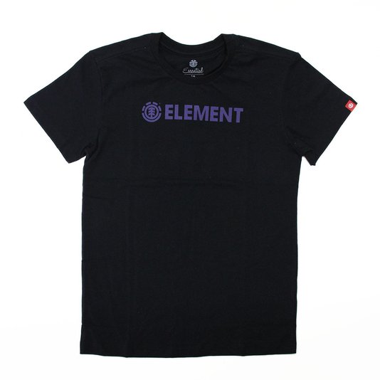 Camiseta Infantil Element Blazin Manga Curta - Preto