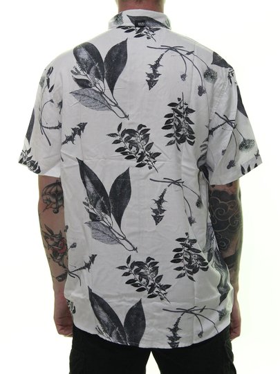 Camisa South To South Night Manga Curta - Branco Floral