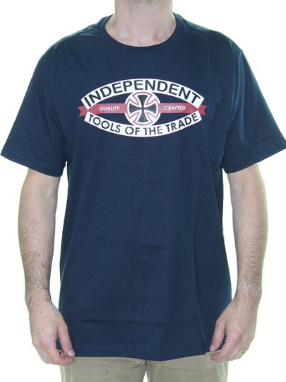 Camiseta Masculina Independent Tools Of Tra Estampada Manga Curta - Marinho