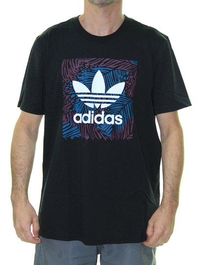 Camiseta Masculina Adidas Palm Tee Estampada Manga Curta - Preto