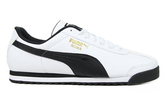 Tênis Masculino Puma Roma Basic - White/Black