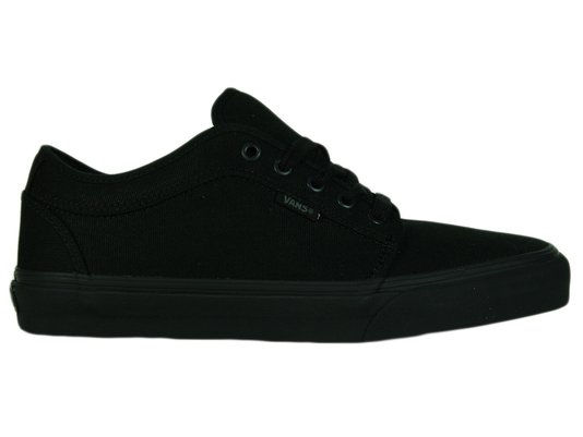 Tênis Masculino Vans Chukka Low Blackout Cabedal em Lona - Black/Black