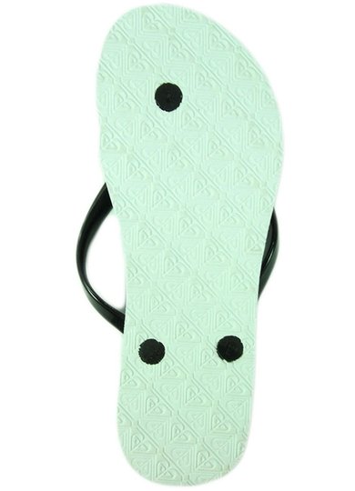 Chinelo Roxy Mimosa Flowers Verde preto