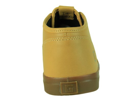 Bota Masculina Goofy Fish Cabedal em Couro - Camel/Latex