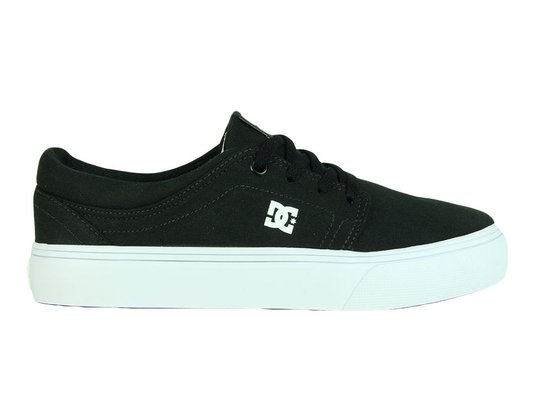 Tênis Feminino DC Trase TX Cabedal em Lona - Black/White