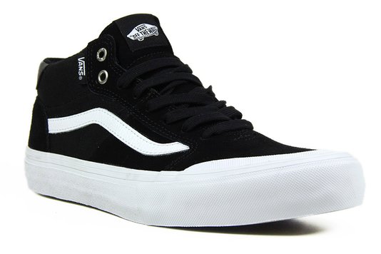 Tênis Masculino Vans Style 112 Mid Pro - Black/White