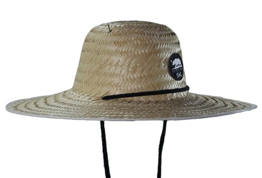 Chapéu Unissex Santo Swell Seo de Palha Natural Cordão Preto