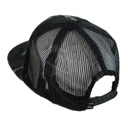Boné Masculino Quiksilver All In Snap Back Aba Reta - Camuflado/Preto