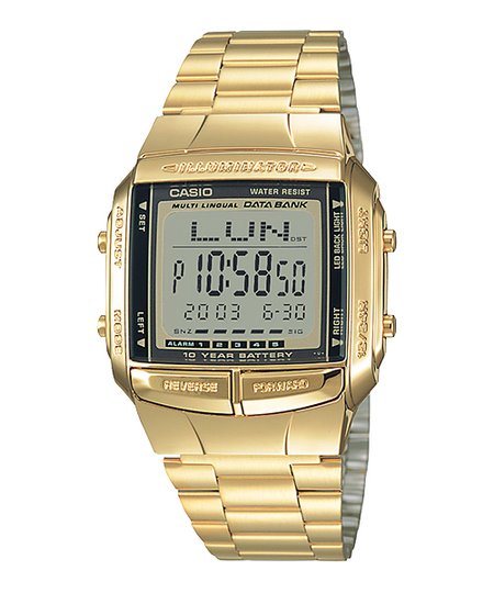 Relógio Feminino Casio Vintage Digital DB-360G-9ADF - Dourado