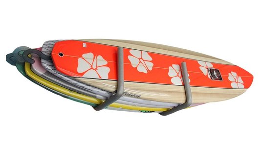 Suporte Rack para Prancha de Surf Feeton Comporta 5 Unidades - Cinza