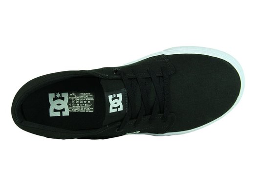 Tênis Feminino DC Trase TX Cabedal em Lona - Black/White