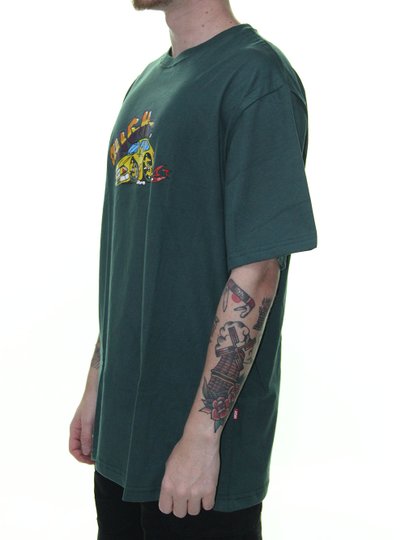 Camiseta Masculina High Hot Car Manga Curta - Verde Militar