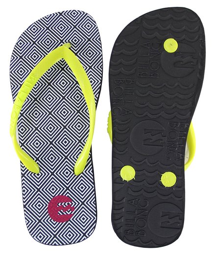 Chinelo Feminino Billabong Kaleidos - Preto/Branco