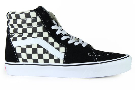 Tênis Masculino Vans SK8 Hi Lite - Checker Board/Black White
