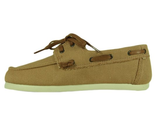 Low Sider Feminina Perky Citrino Cabedal em Tecido - Caramelo