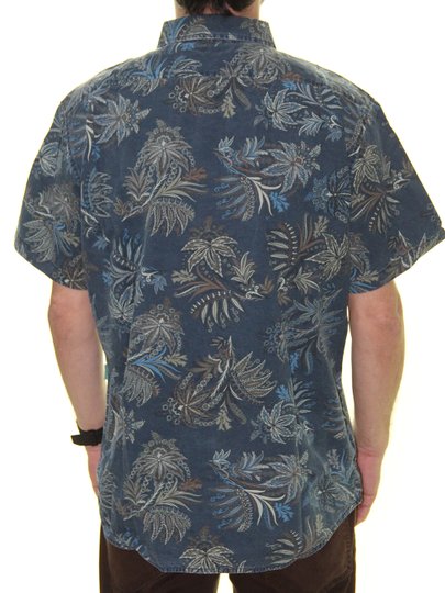 Camisa Masculina Vissla Strah Manga Curta - Azul Marinho