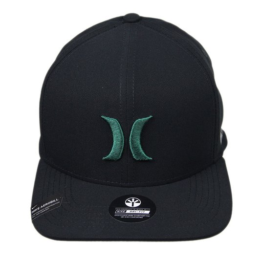 Boné Masculino Hurley Icon Aba Reta - Preto