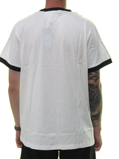 Camiseta Masculina Adidas 3 Stripes Manga Curta - Preto/Branco