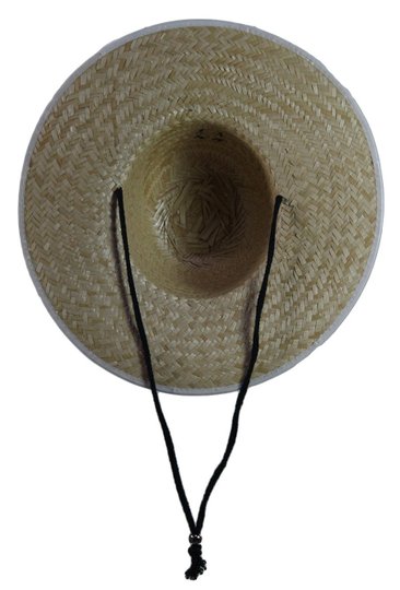 Chapéu Unissex Santo Swell Seo de Palha Natural Cordão Preto