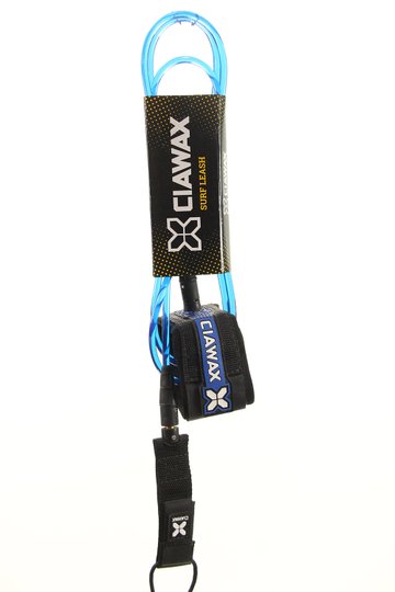 Leash para Surfboard Ciawax Pro 6 Pés com Distorcedor Duplo - Azul/Preto